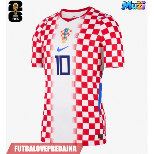 Lacne Muži Futbalové dres Chorvátsko Luka Modric #10 MS 2026 Krátky Rukáv - Domáci
